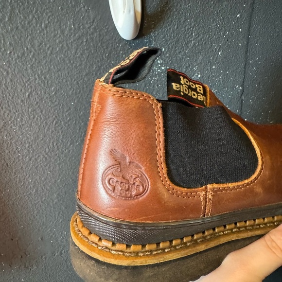 Men’s Georgia Boot Brown Leather Chelsea Boots